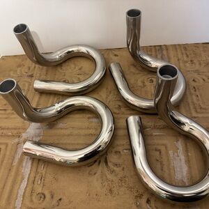 Threshold Set of 4 Silver Metal Candle Holders